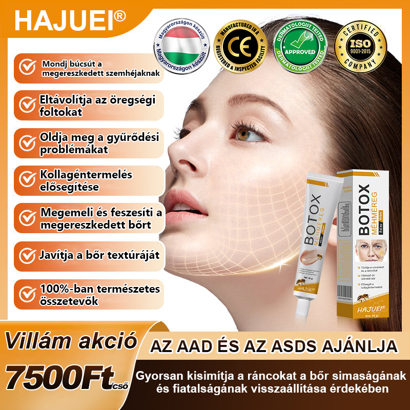 Az akció utolsó napja: 50% kedvezmény - 🍯HAJUEI® Botox Méhméreg Ránctalanító Krém ✨