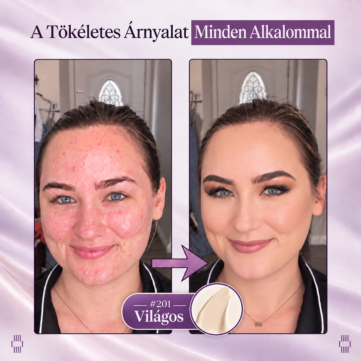💜 Egészítsd ki rendelésed 30% kedvezménnyel! Hiskin® 2 az 1-ben színváltó alapozóstift beépített ecsettel ✨