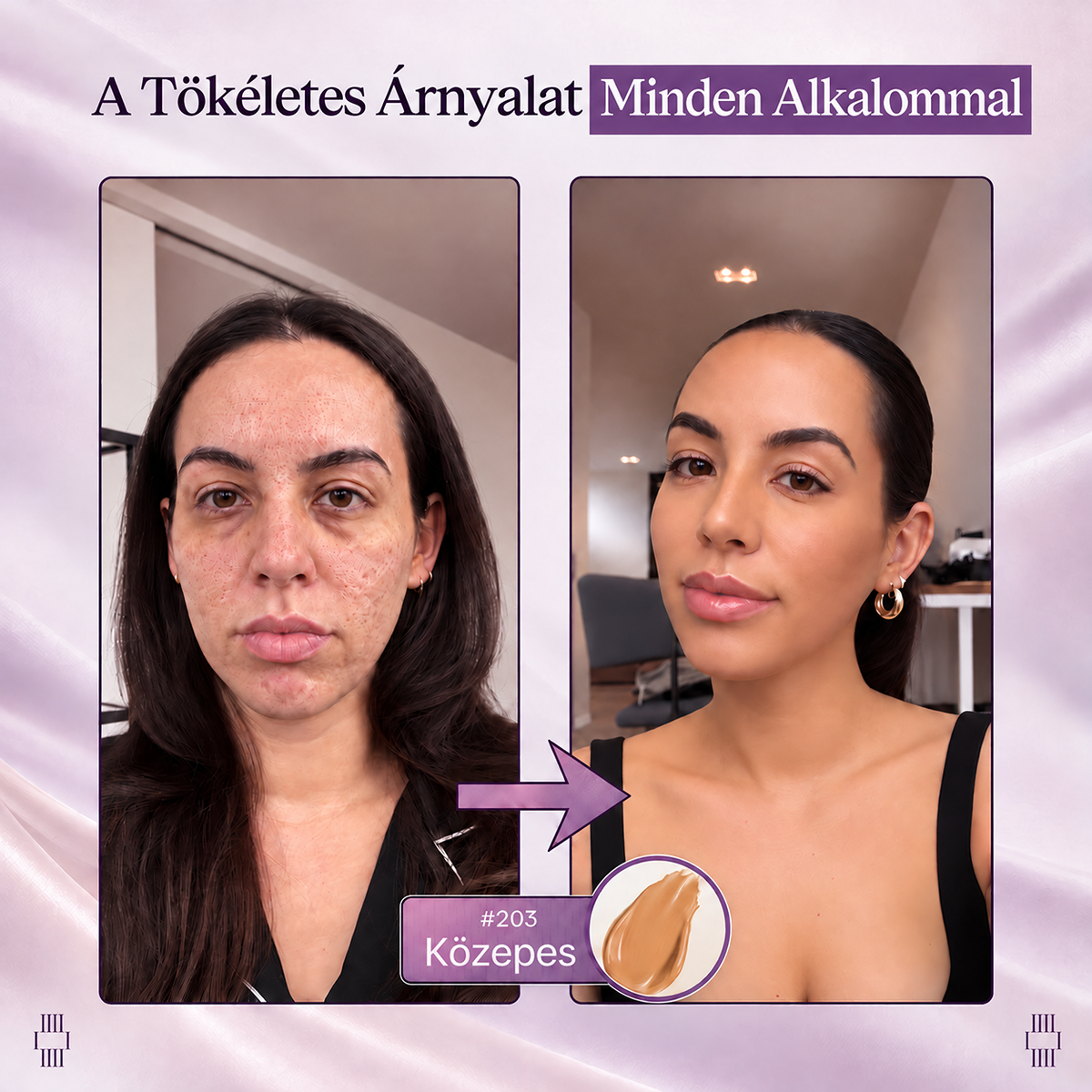 💜 Egészítsd ki rendelésed 30% kedvezménnyel! Hiskin® 2 az 1-ben színváltó alapozóstift beépített ecsettel ✨