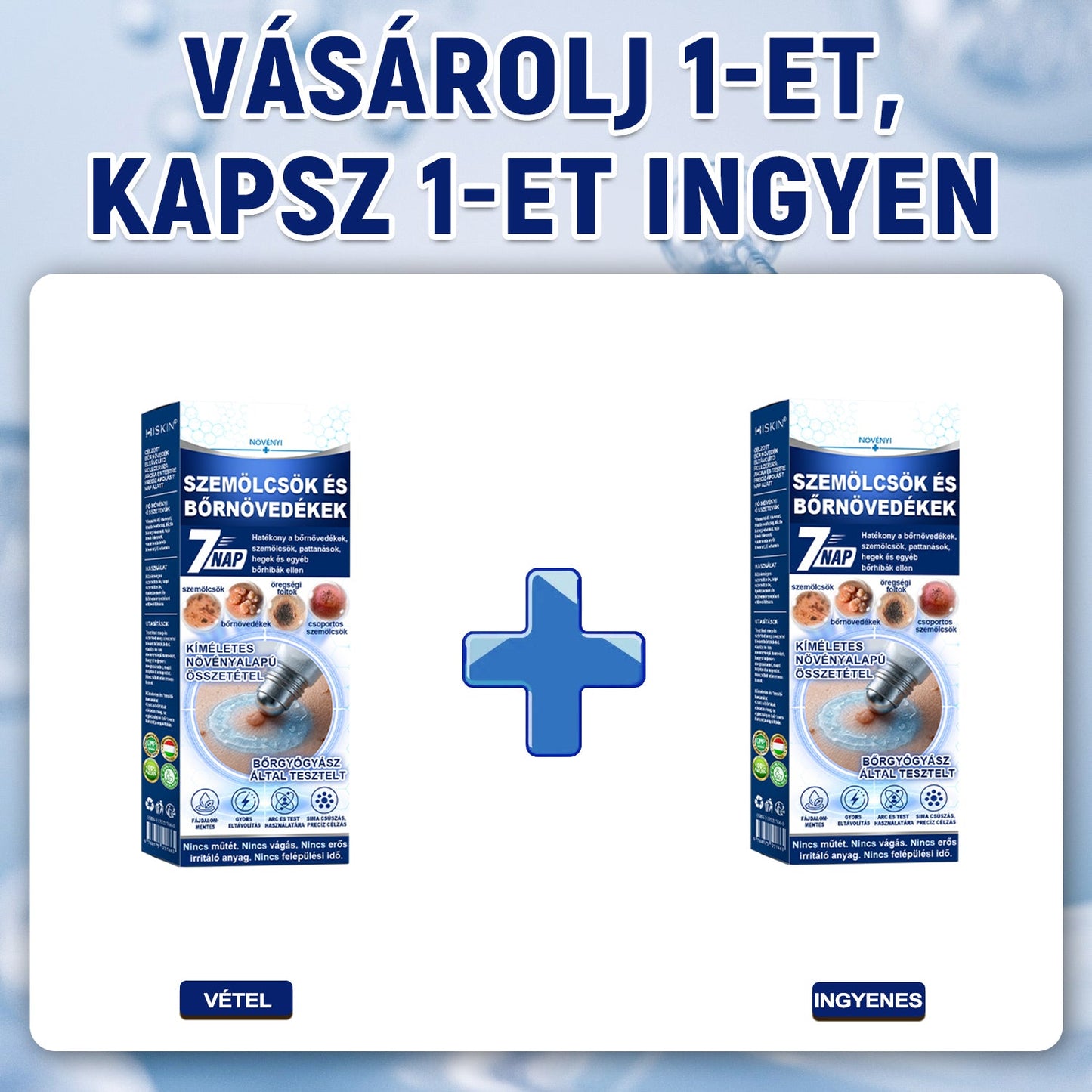 Hivatalos Márkabolt | 💓 Hiskin® 7 napos Szemölcseltávolító Roll-on Ápoló Folyadék (Fájdalommentes rollerball technológia, hegek nélkül) 🐬
