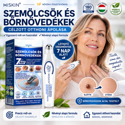 Hivatalos Márkabolt | 🚢 Hiskin® 7 napos Szemölcseltávolító Roll-on Ápoló Folyadék (Fájdalommentes rollerball technológia, hegek nélkül) 🐬