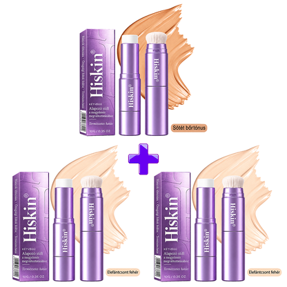 💜 Egészítsd ki rendelésed 30% kedvezménnyel! Hiskin® 2 az 1-ben színváltó alapozóstift beépített ecsettel ✨
