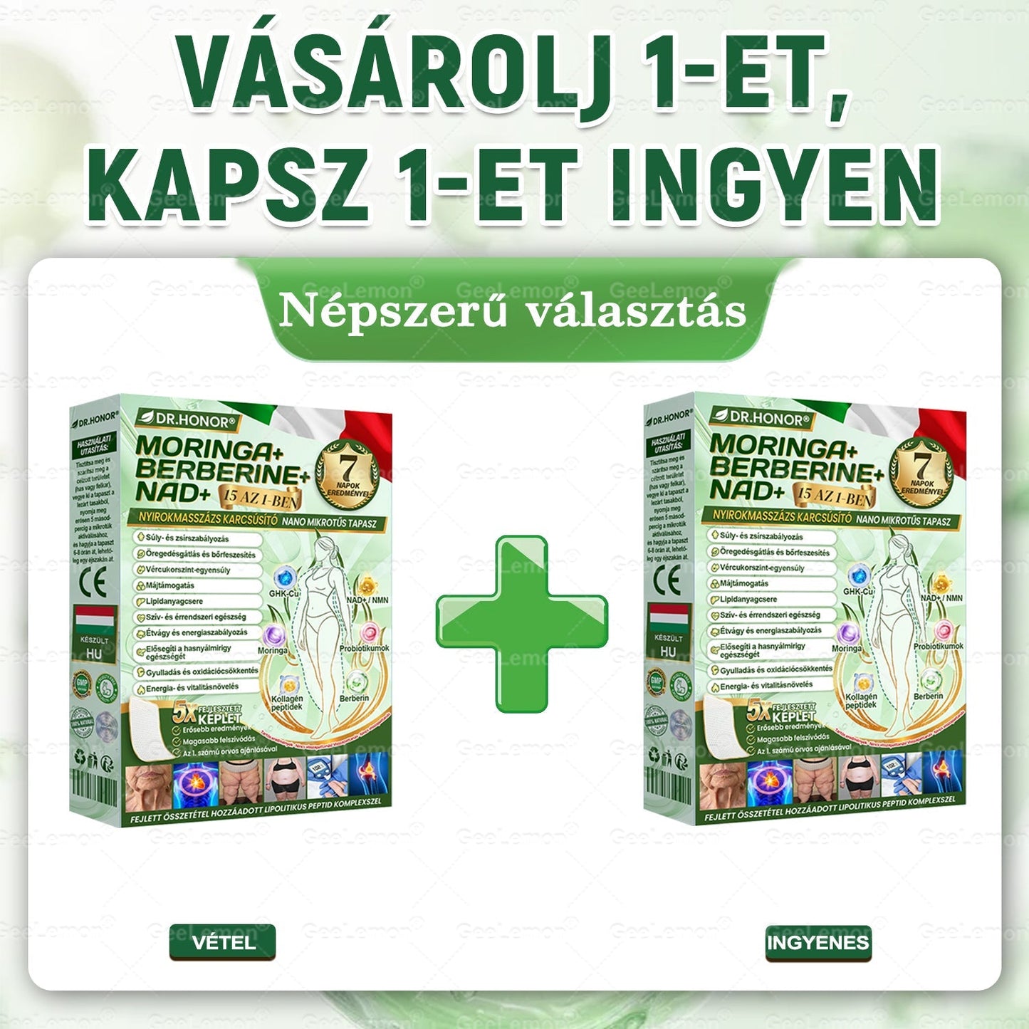 𝐆𝐞𝑒𝐿𝑒𝐦𝐨𝐧® 👩‍⚕️❤️ Glumasetide 15 az 1-ben Karcsú és Egészséges Nano Mikrotűs Tapasz