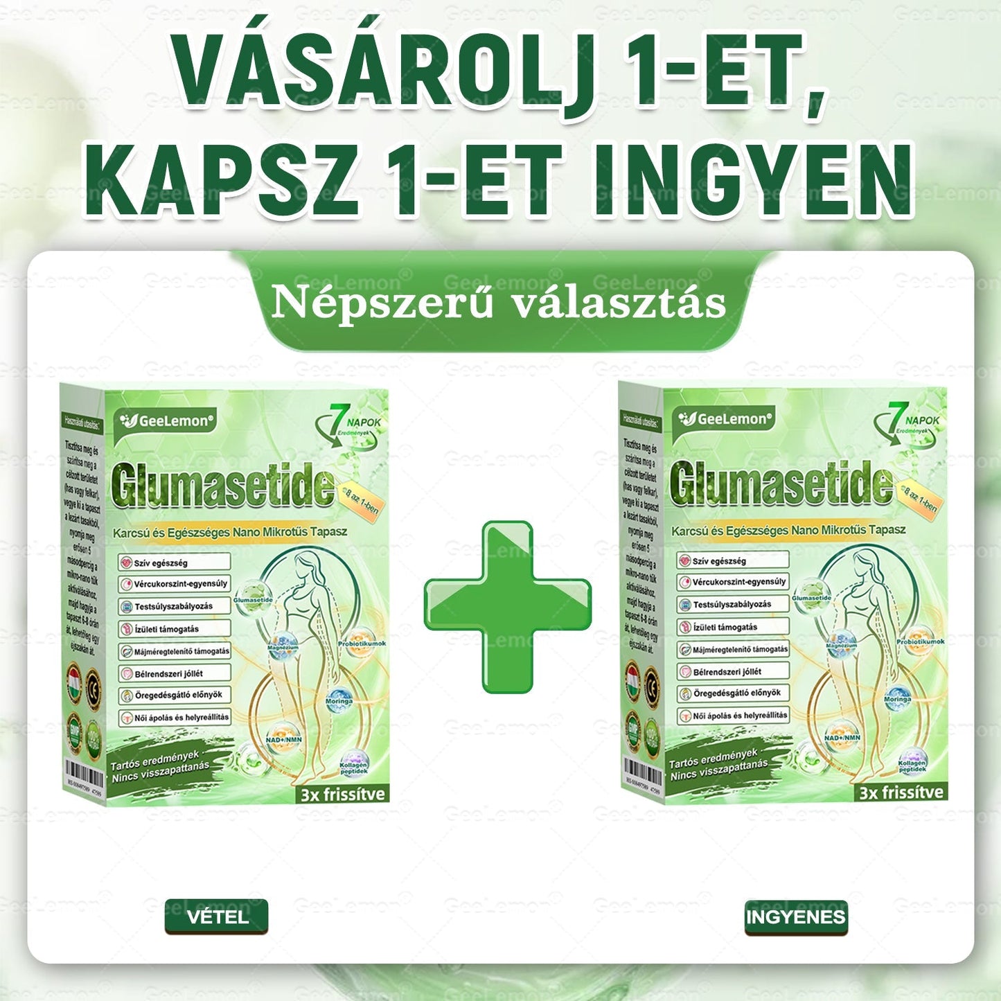 👉 Hivatalos tanúsítás🔥 Több ezer elégedett felhasználó Magyarországon| 💕🥰𝐆𝐞𝑒𝐿𝑒𝐦𝐨𝐧® Glumasetide 8 az 1-ben Karcsú és Egészséges Nano Mikrotűs Tapasz 🇭🇺