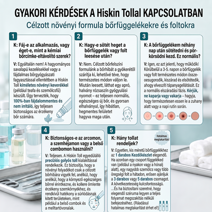 Hivatalos Márkabolt | 💓 Hiskin® 7 napos Szemölcseltávolító Roll-on Ápoló Folyadék (Fájdalommentes rollerball technológia, hegek nélkül) 🐬