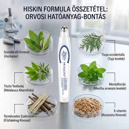 Hivatalos Márkabolt | 💓 Hiskin® 7 napos Szemölcseltávolító Roll-on Ápoló Folyadék (Fájdalommentes rollerball technológia, hegek nélkül) 🐬