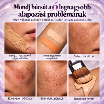 💜 Egészítsd ki rendelésed 30% kedvezménnyel! Hiskin® 2 az 1-ben színváltó alapozóstift beépített ecsettel ✨