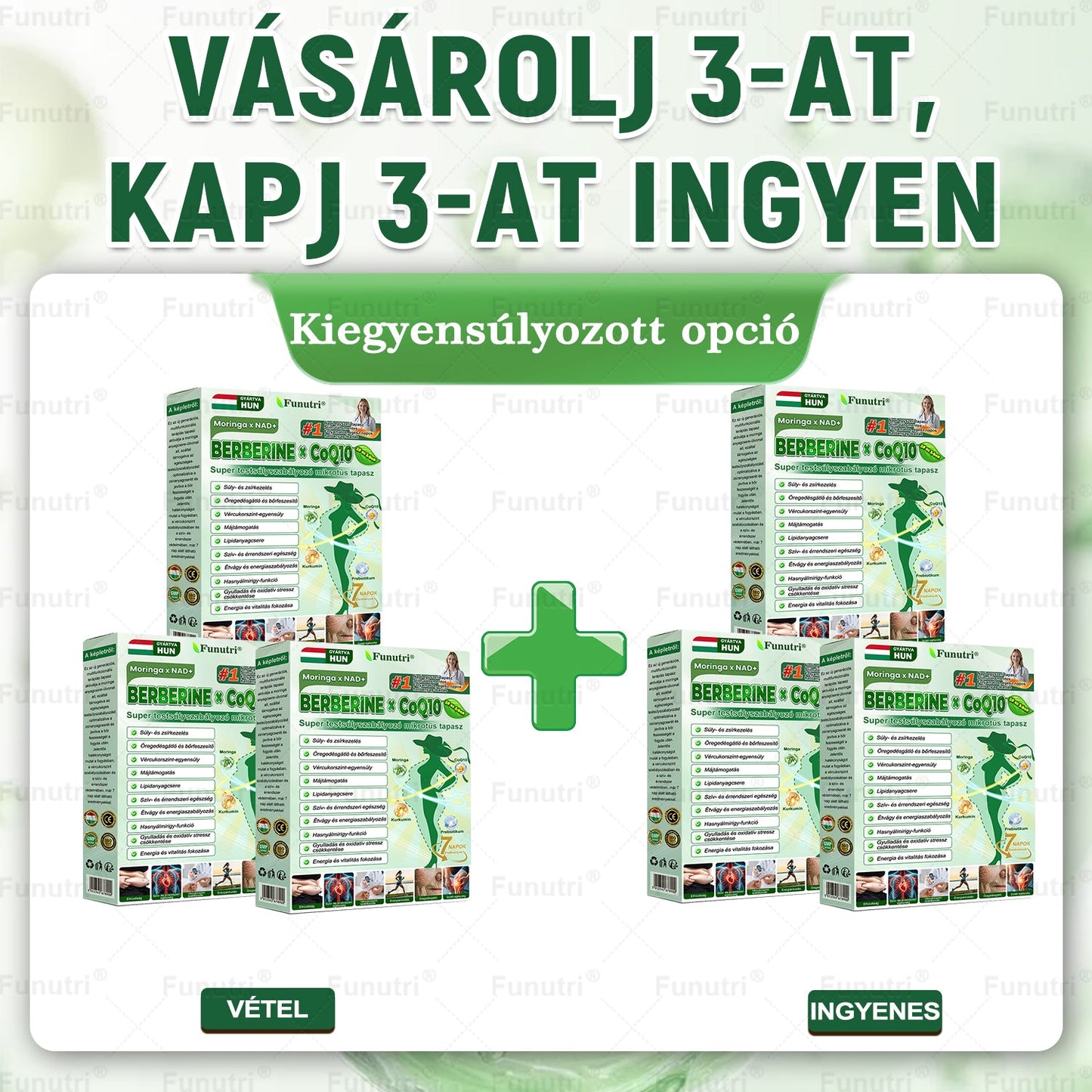 Magyar szakértők által ajánlott · Hivatalos Bolt 💘Funutri® 10 az 1-ben anyagcsere-támogató karcsúsító nano mikro-tűs tapasz