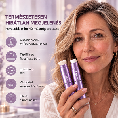 💜 Egészítsd ki rendelésed 30% kedvezménnyel! Hiskin® 2 az 1-ben színváltó alapozóstift beépített ecsettel ✨