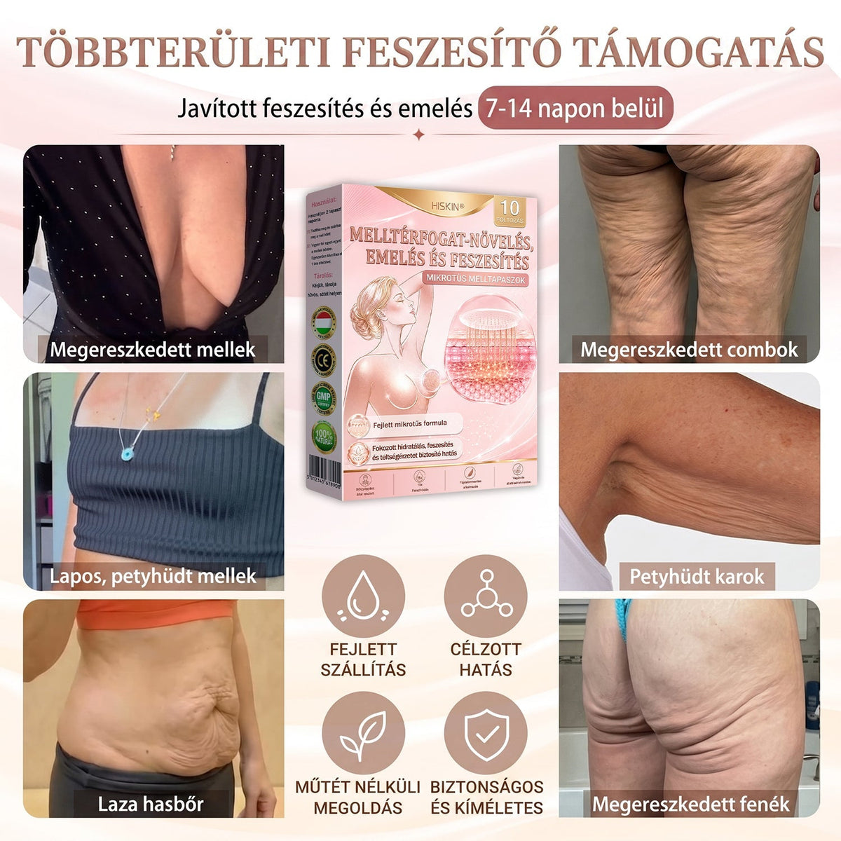 💓HISKIN® MELLEMELŐ ÉS FESZESÍTŐ MIKROTŰS TAPASZOK