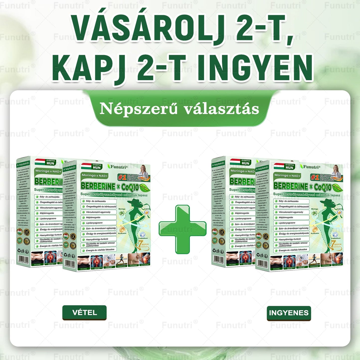 Magyar szakértők által ajánlott · Hivatalos Bolt 💘Funutri® 10 az 1-ben anyagcsere-támogató karcsúsító nano mikro-tűs tapasz