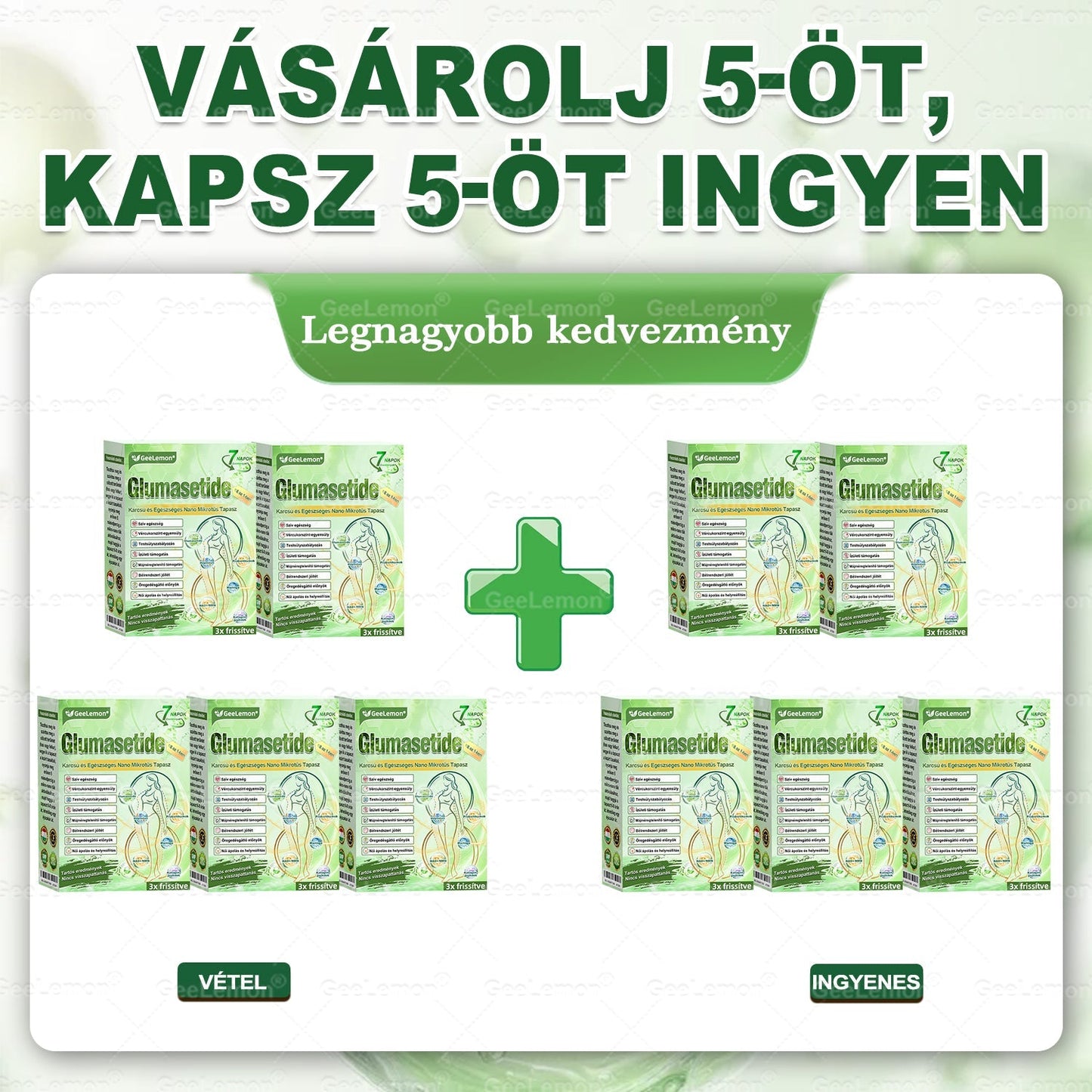 👉 Hivatalos tanúsítás🔥 Több ezer elégedett felhasználó Magyarországon| 💕🥰𝐆𝐞𝑒𝐿𝑒𝐦𝐨𝐧® Glumasetide 8 az 1-ben Karcsú és Egészséges Nano Mikrotűs Tapasz 🇭🇺