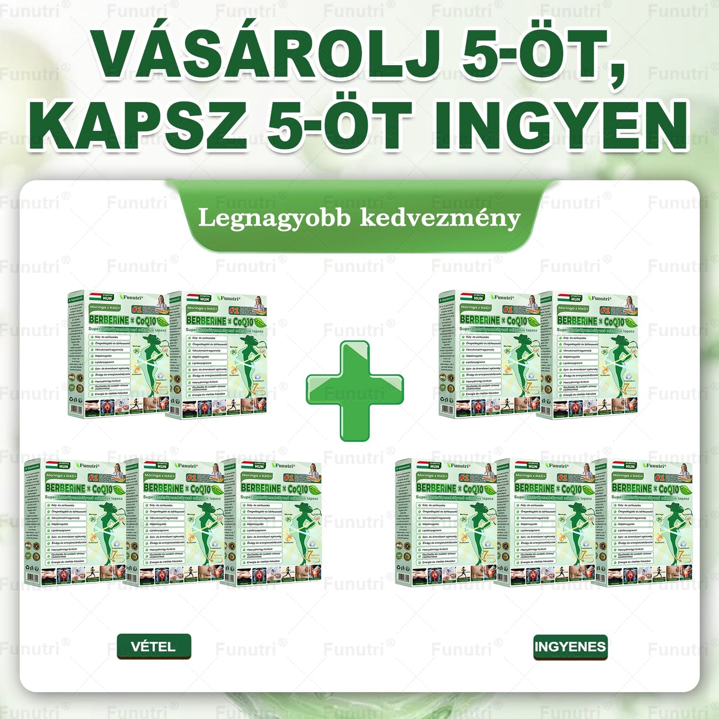 Magyar szakértők által ajánlott · Hivatalos Bolt 💘Funutri® 10 az 1-ben anyagcsere-támogató karcsúsító nano mikro-tűs tapasz